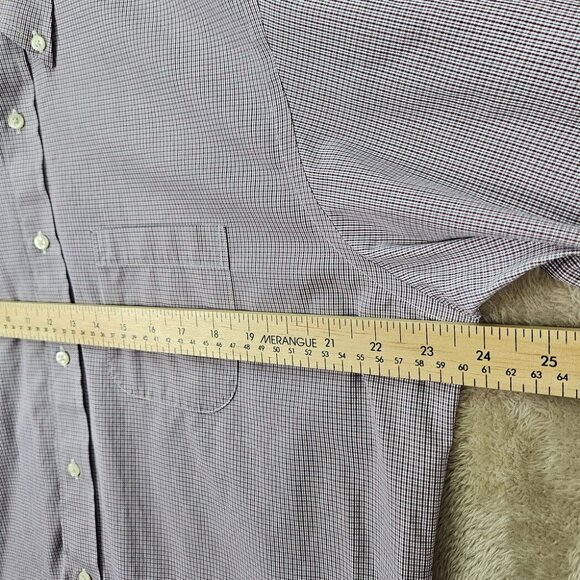 Brooks Brothers Regent Non-Iron Supima Button Up Plaid Shirt Men's Sz 16.5-34 - Picture 4 of 10